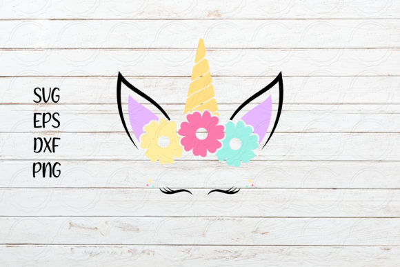 Cute Unicorn, Floral Unicorn