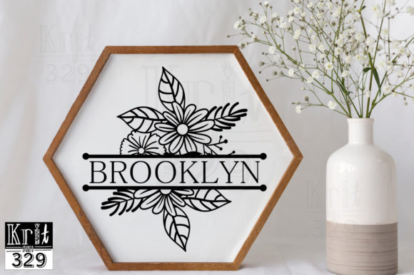 Floral Boutique Border SVG