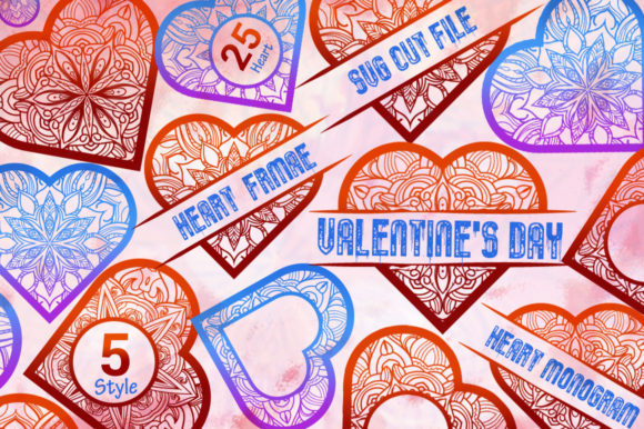 Floral Heart Bundle SVG Valentine’s Day
