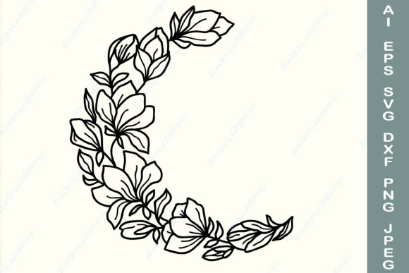 Floral Moon, Magnolia Half Moon