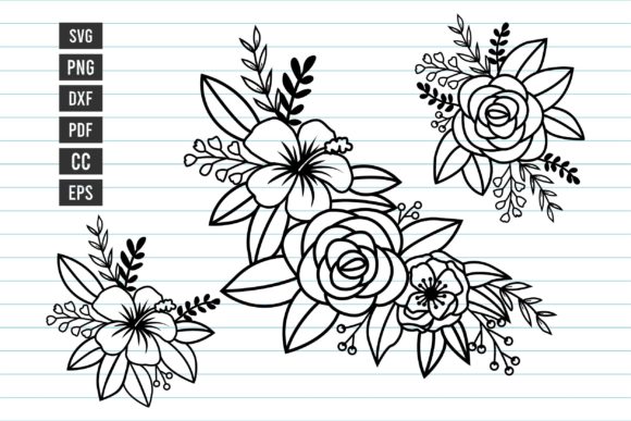 Flower Bundle SVG Flower Bouquet SVG