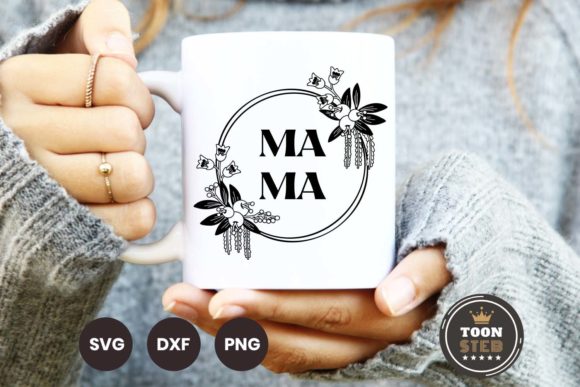 MAMA SVG V2, Mama Hexagon & Floral