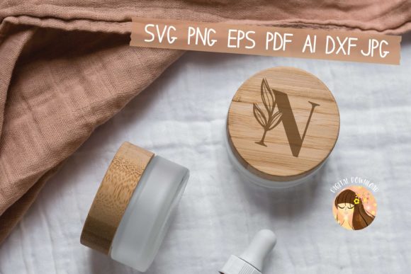 N - Floral Letter Design Svg Eps Pdf Jpg