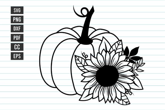 Pumpkin Flower Fall SVG Thanksgiving SVG