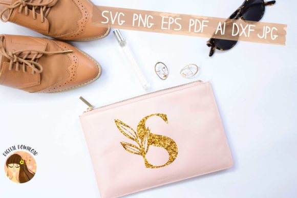 S - Floral Letter Design