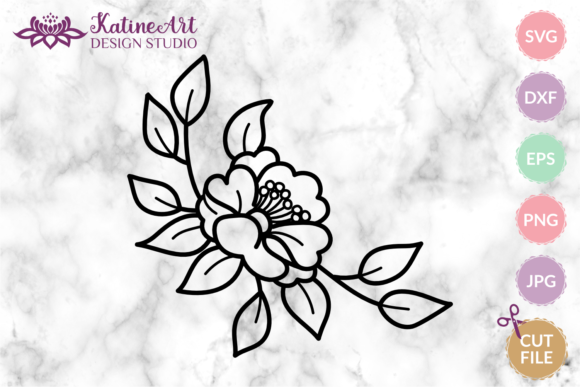 Spring Flower, Floral Corner, Border SVG